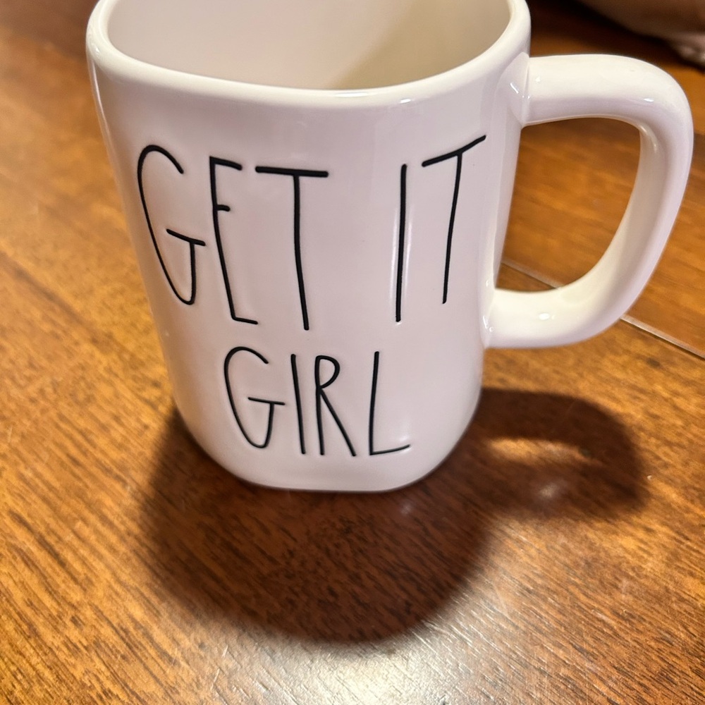 Rae Dunn White 'Get It Girl' Mug